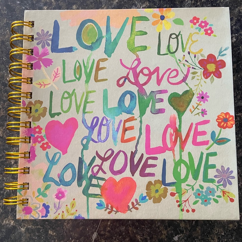Natural Life Colorful Love Themed Spiral Notebook